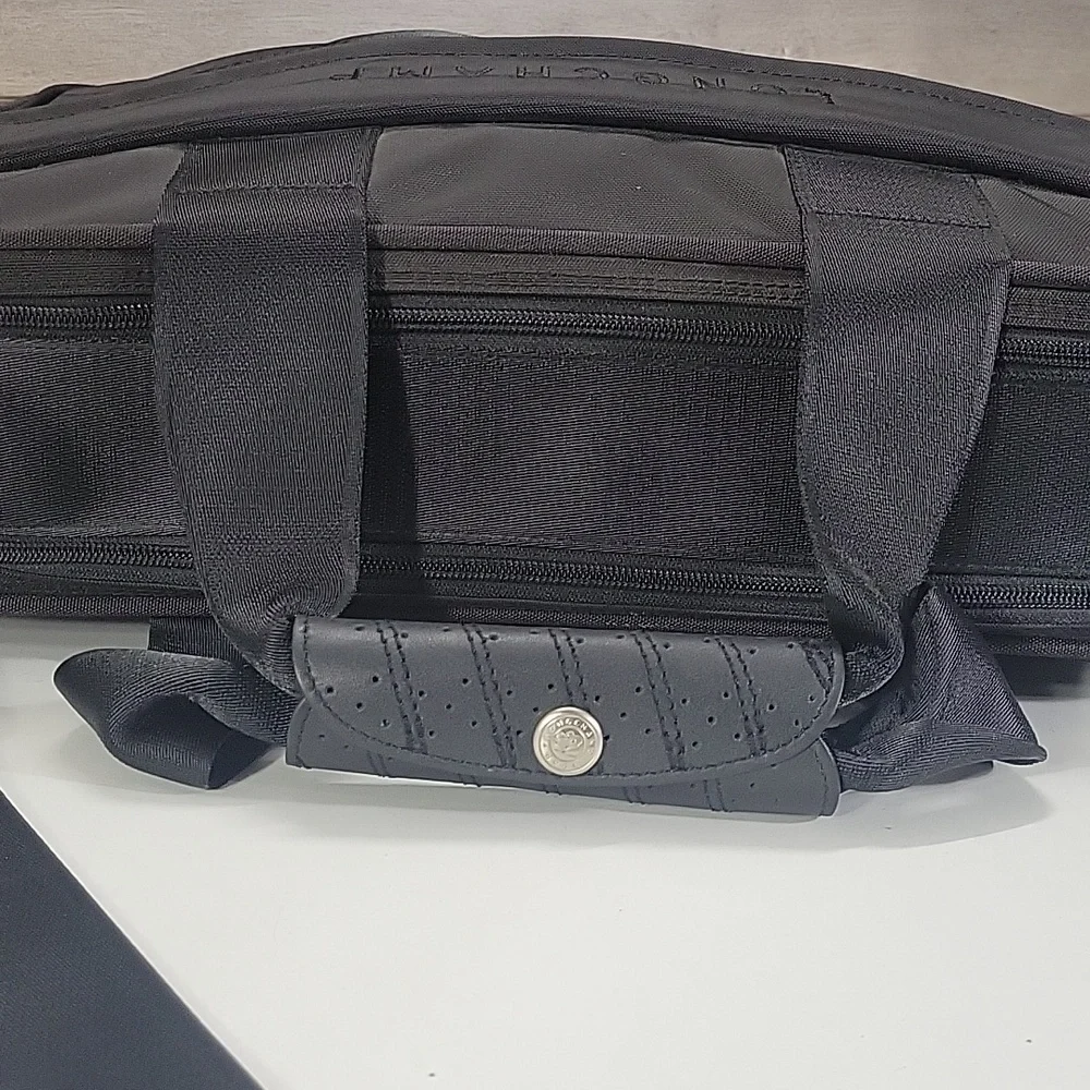 Longhchamp Black Nylon Briefcase Laptop Bag